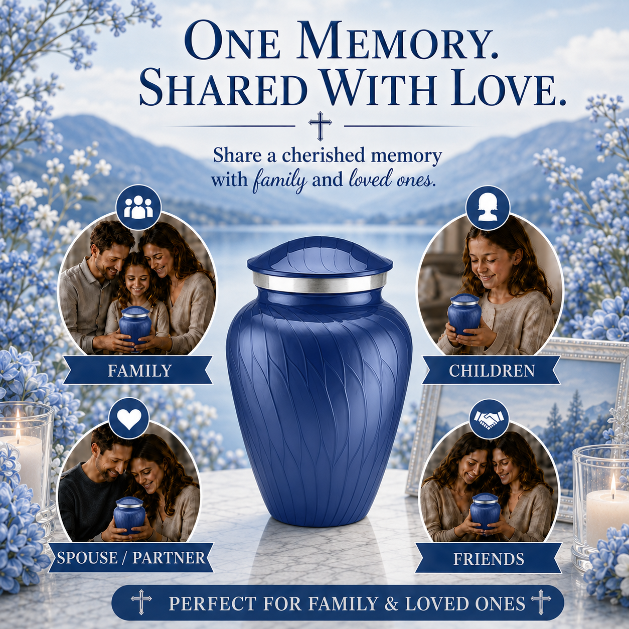 Serenity Curve Pearl Urn