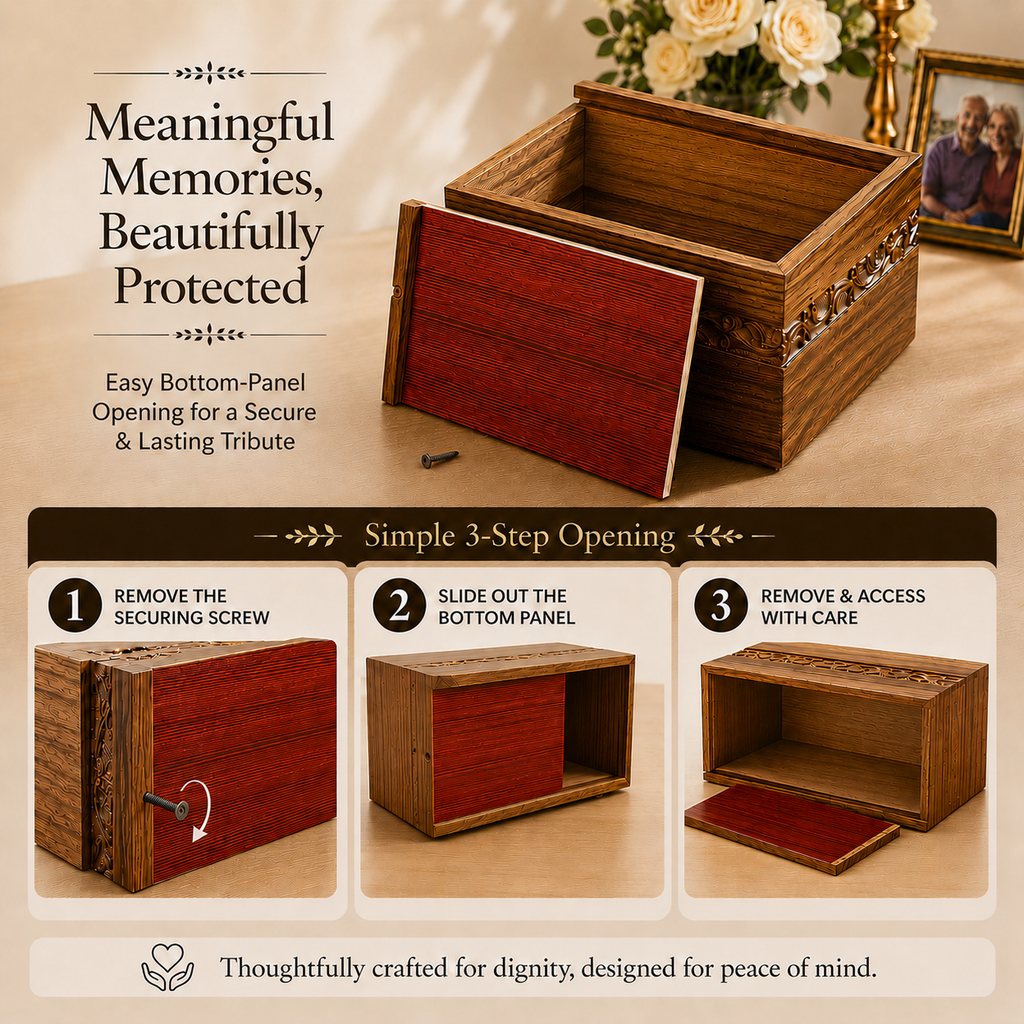 Heritage Wooden Cremation Urn