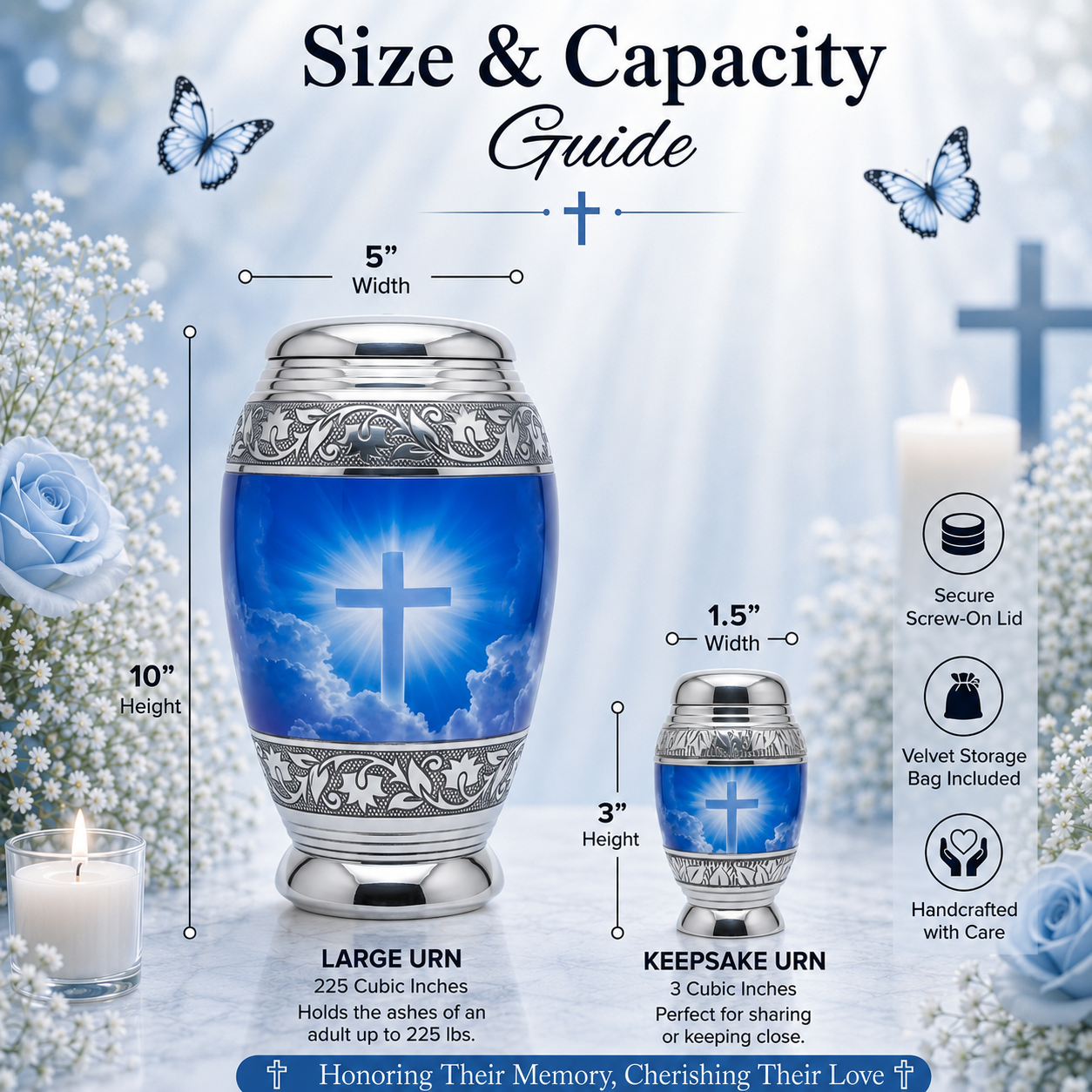 Cross Cremation Urn