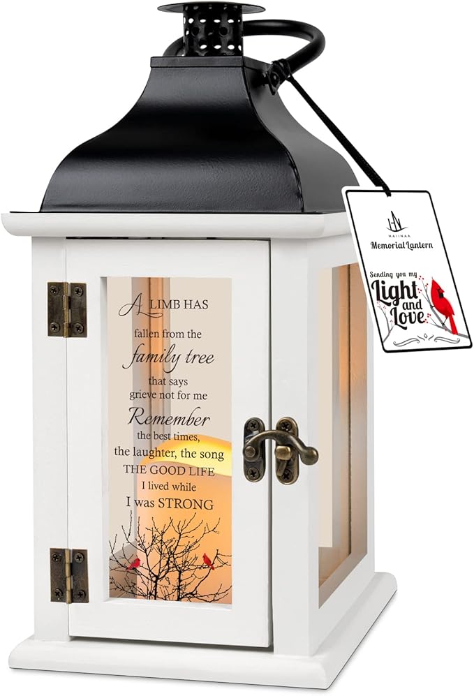 DearlyDone Family Tree Memorial Lantern