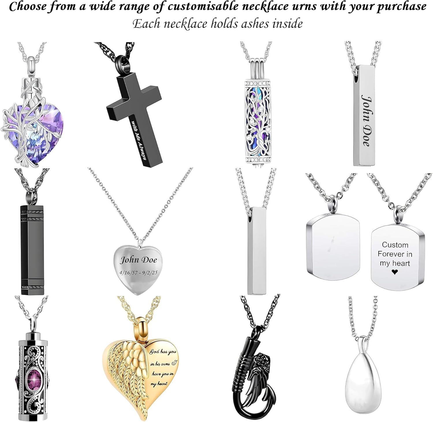 3D Heart Crystal Photo and Urn