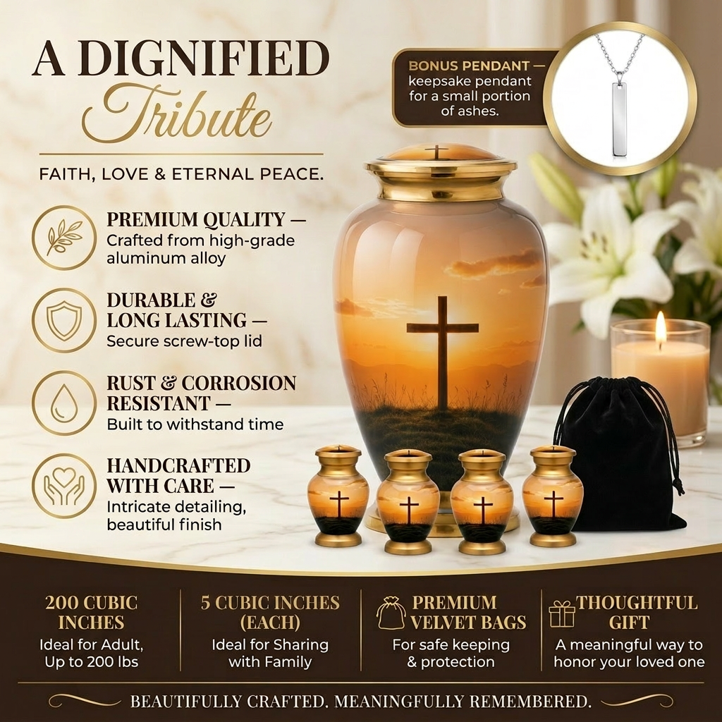 Cross Cremation Urn