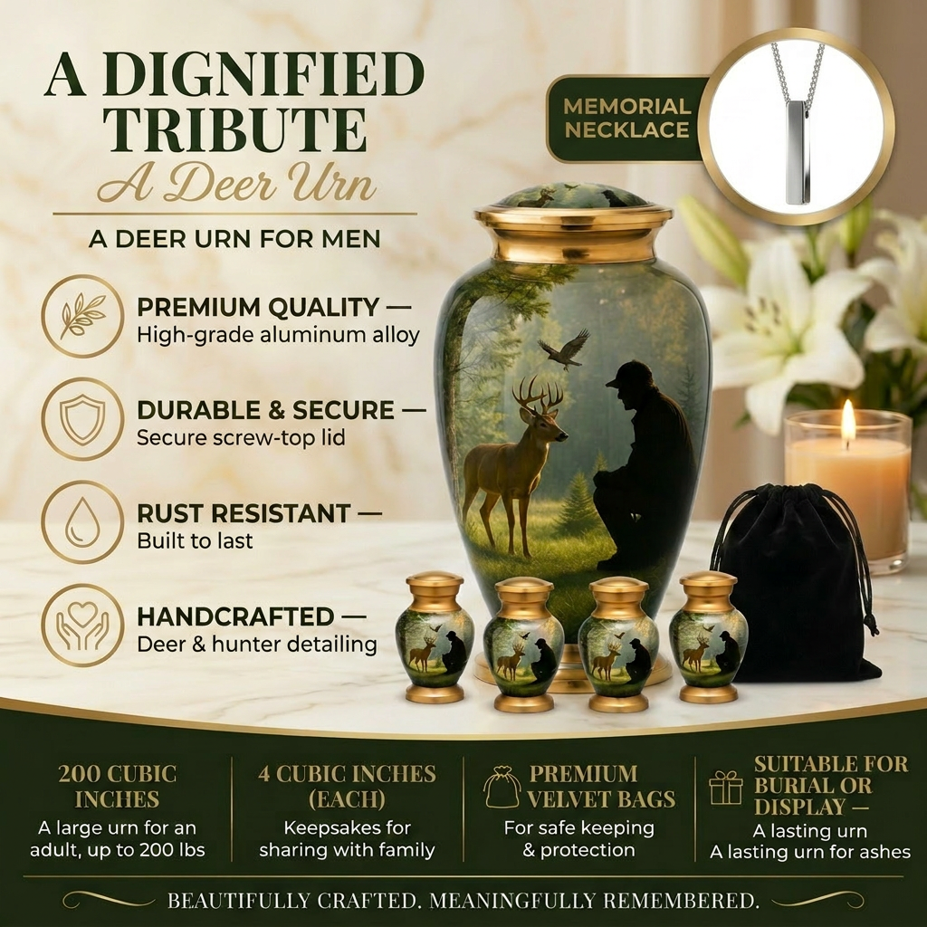 Deer Cremation Urn