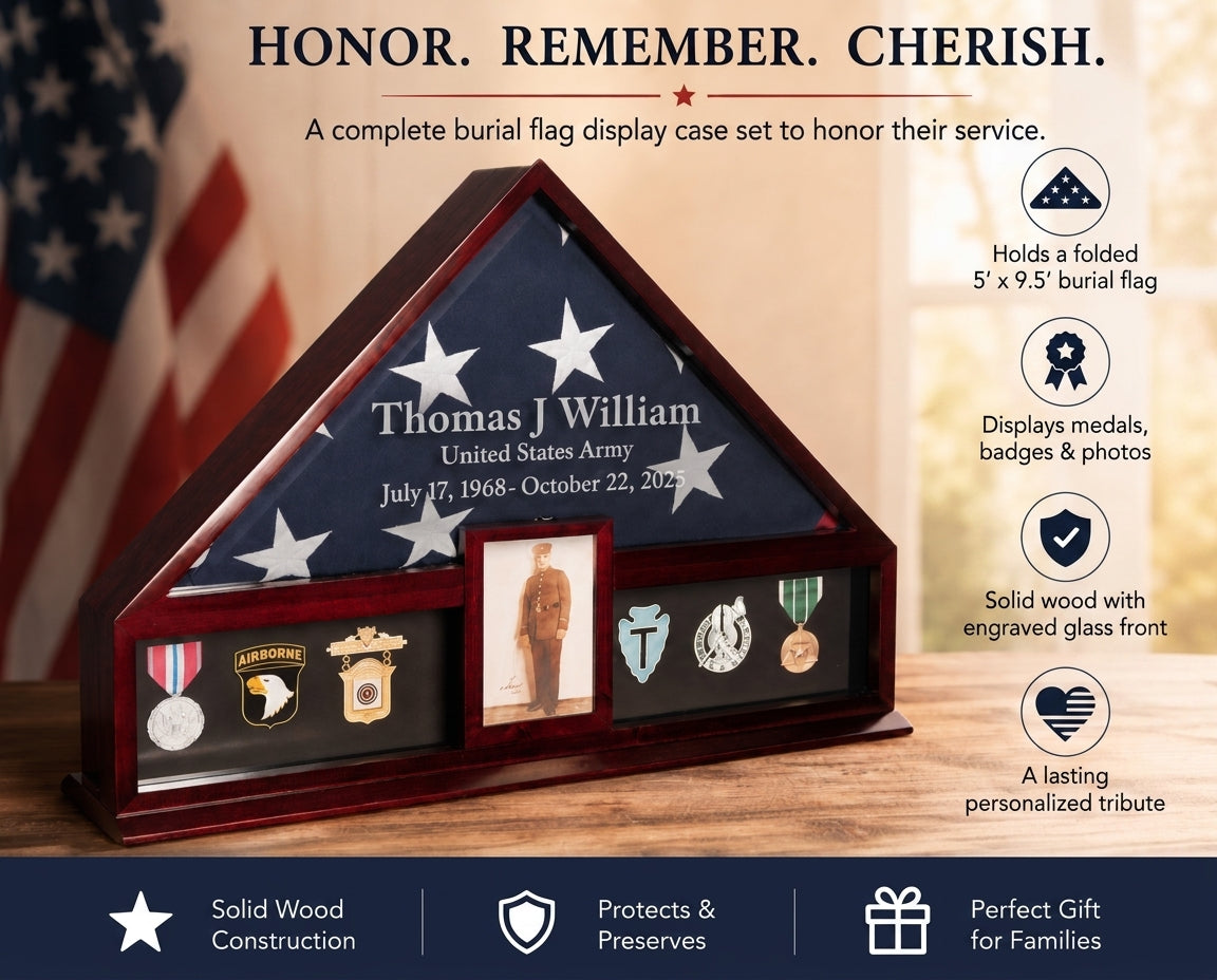 Memorial Flag Display Case