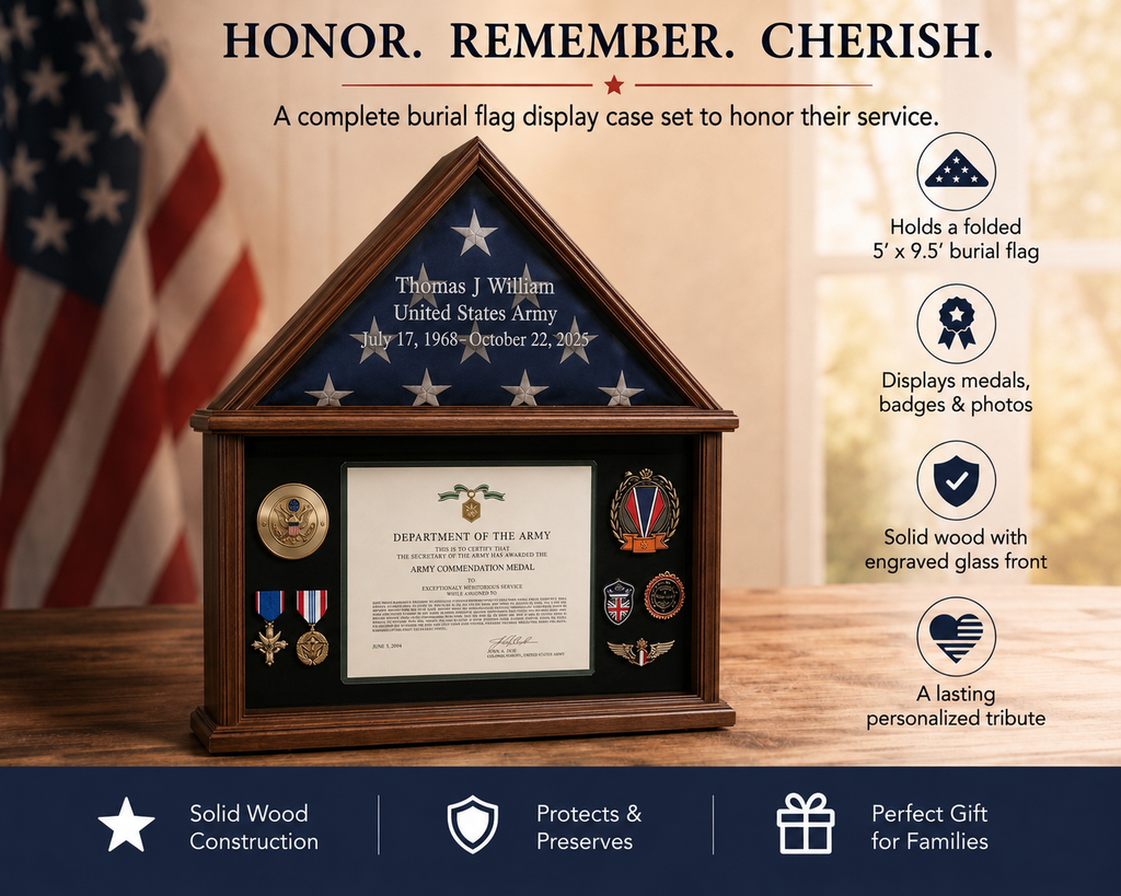 Memorial Flag Display Case