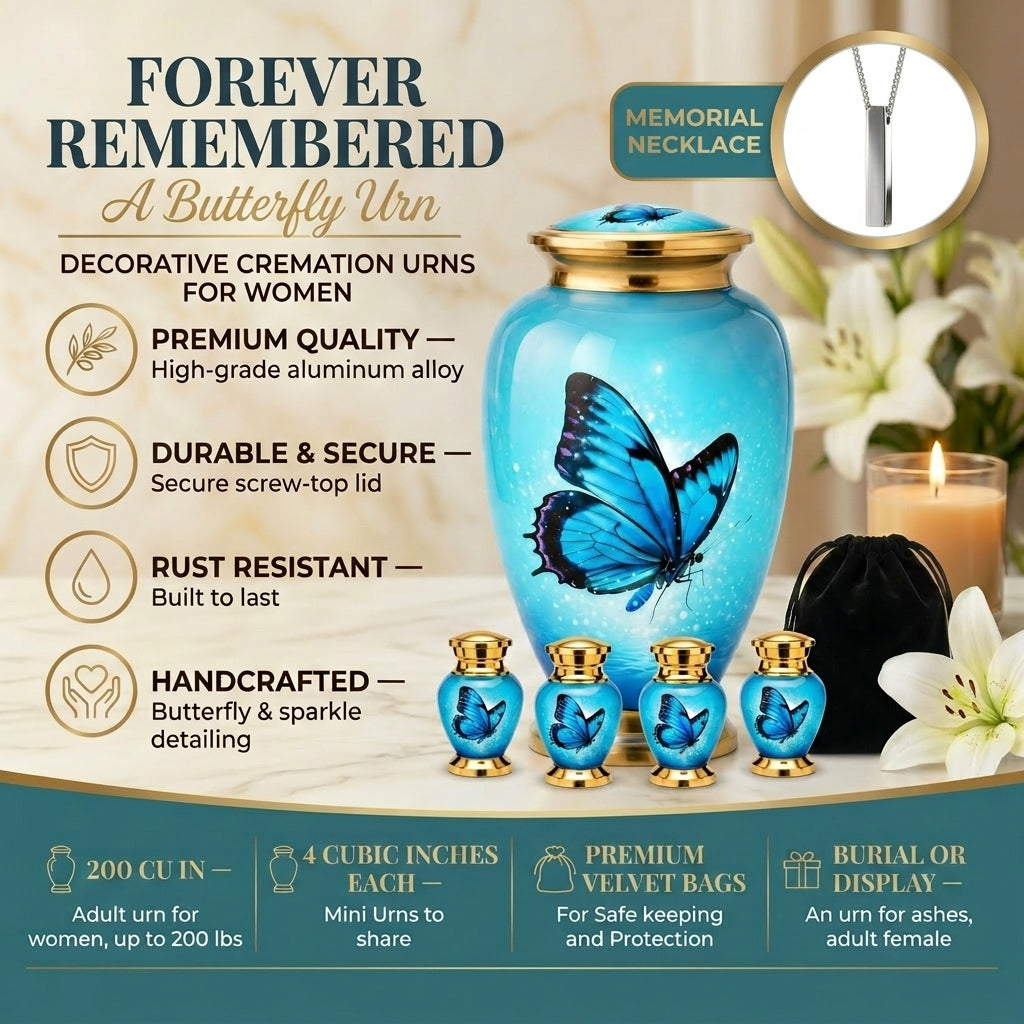 Butterfly Cremation Urn