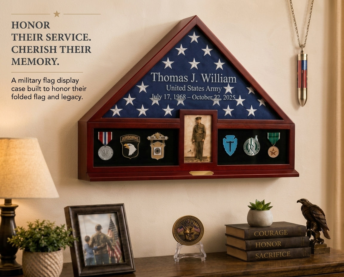 Memorial Flag Display Case
