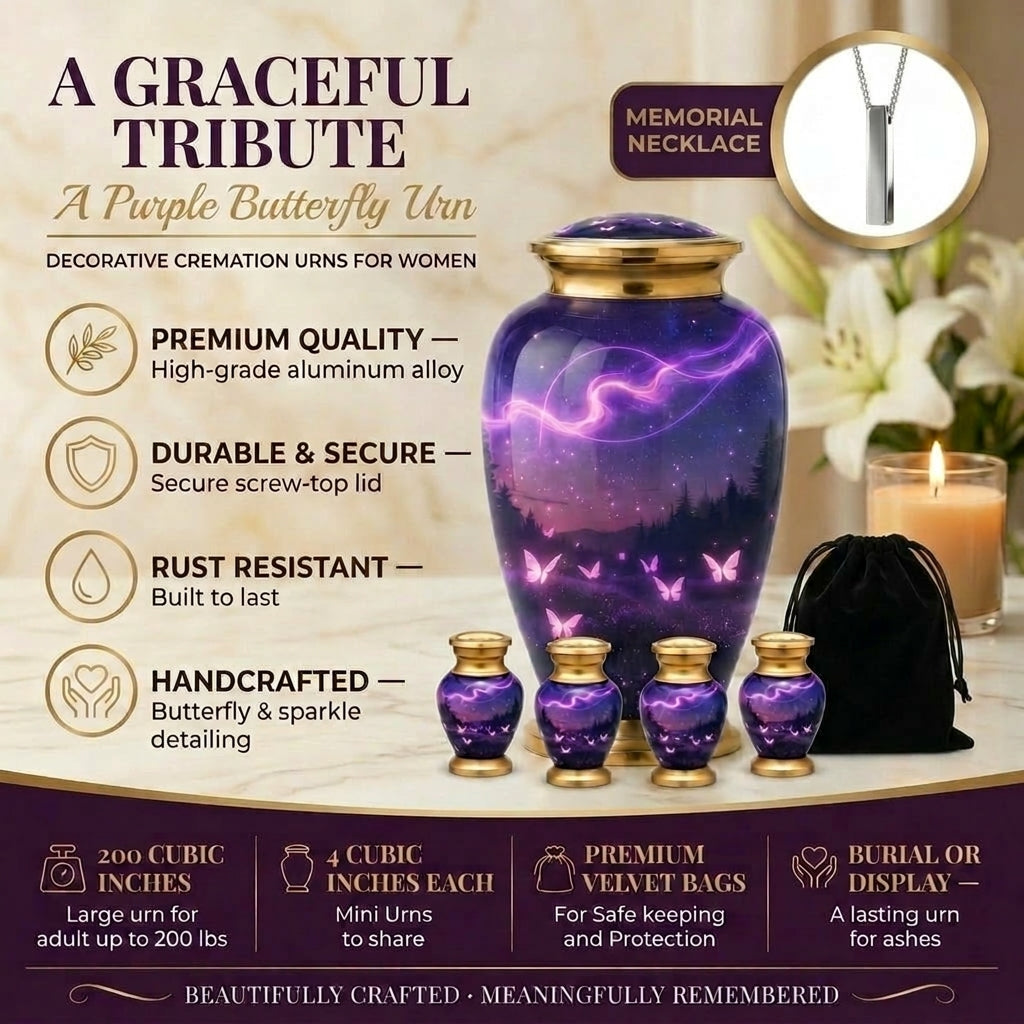 Butterfly Cremation Urn