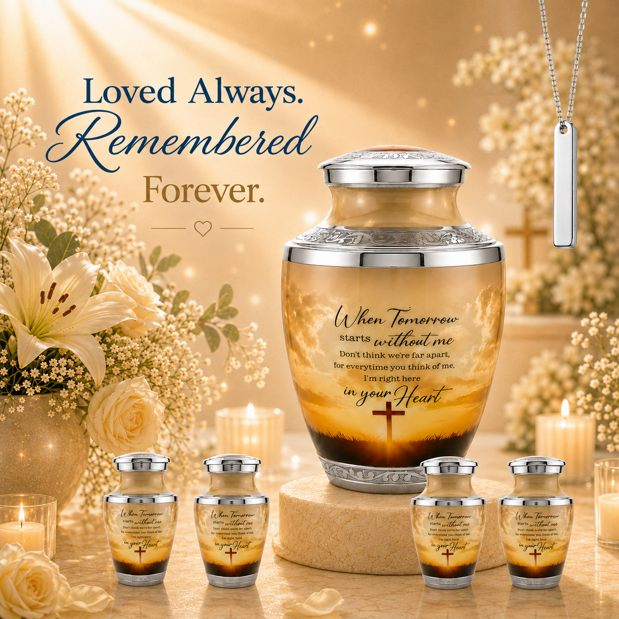 Cross Cremation Urn