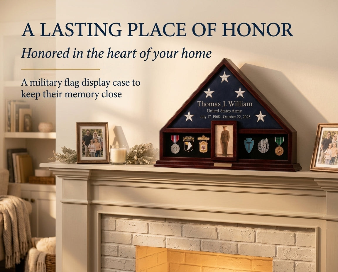 Memorial Flag Display Case