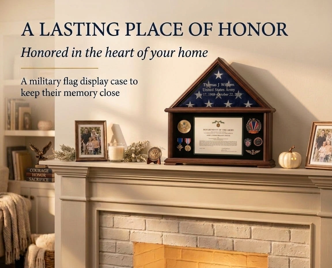 Memorial Flag Display Case