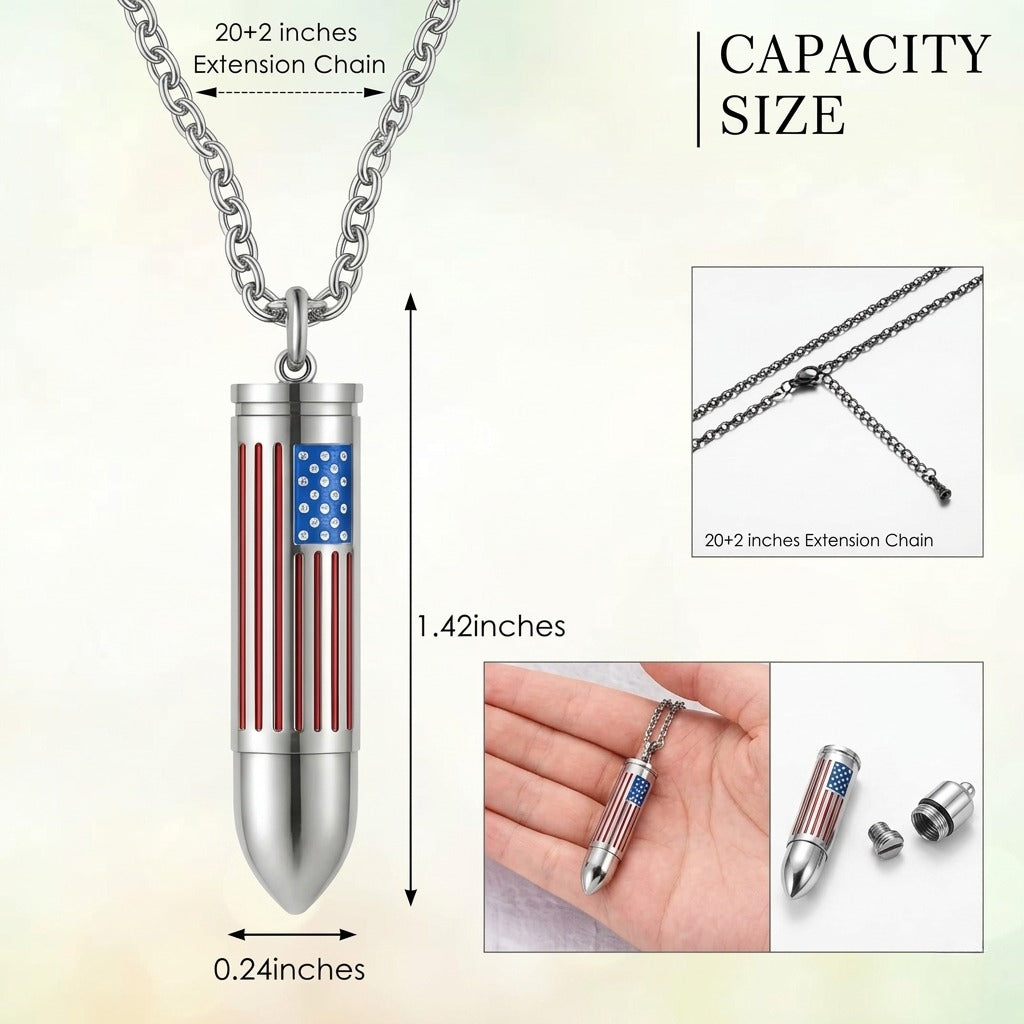 Bullet Keepsake Necklace