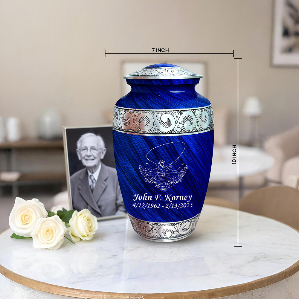 Serenity Cast Engraved Cremation Urn