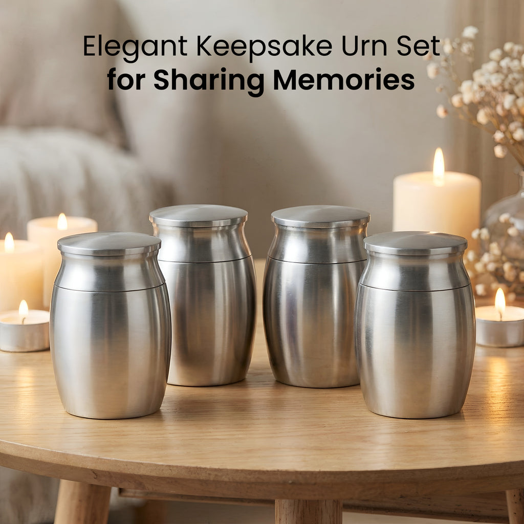 Stainless Steel Cremation Urn Set