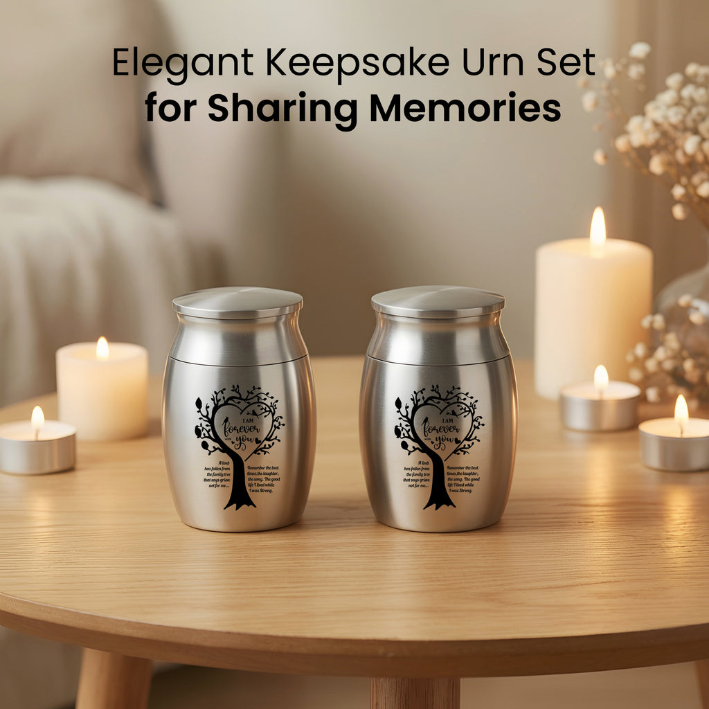 Stainless Steel Cremation Urn Set