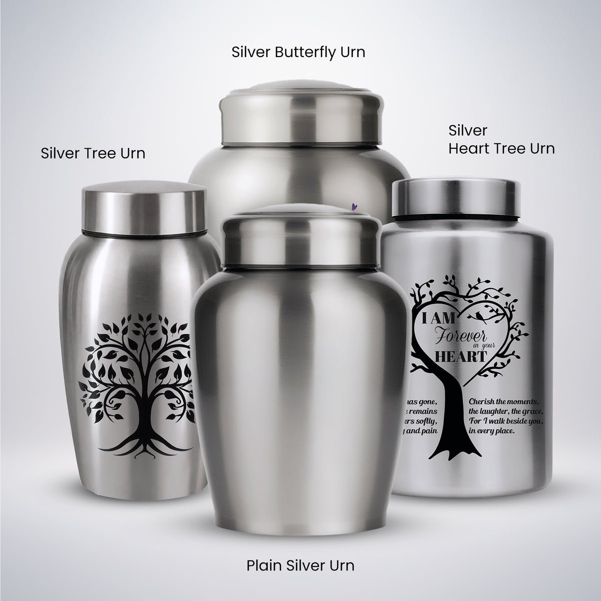 Stainless Steel Cremation Urn Set