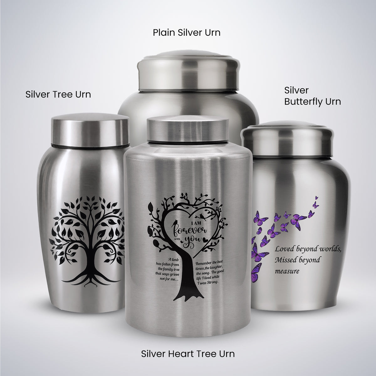 Stainless Steel Cremation Urn Set