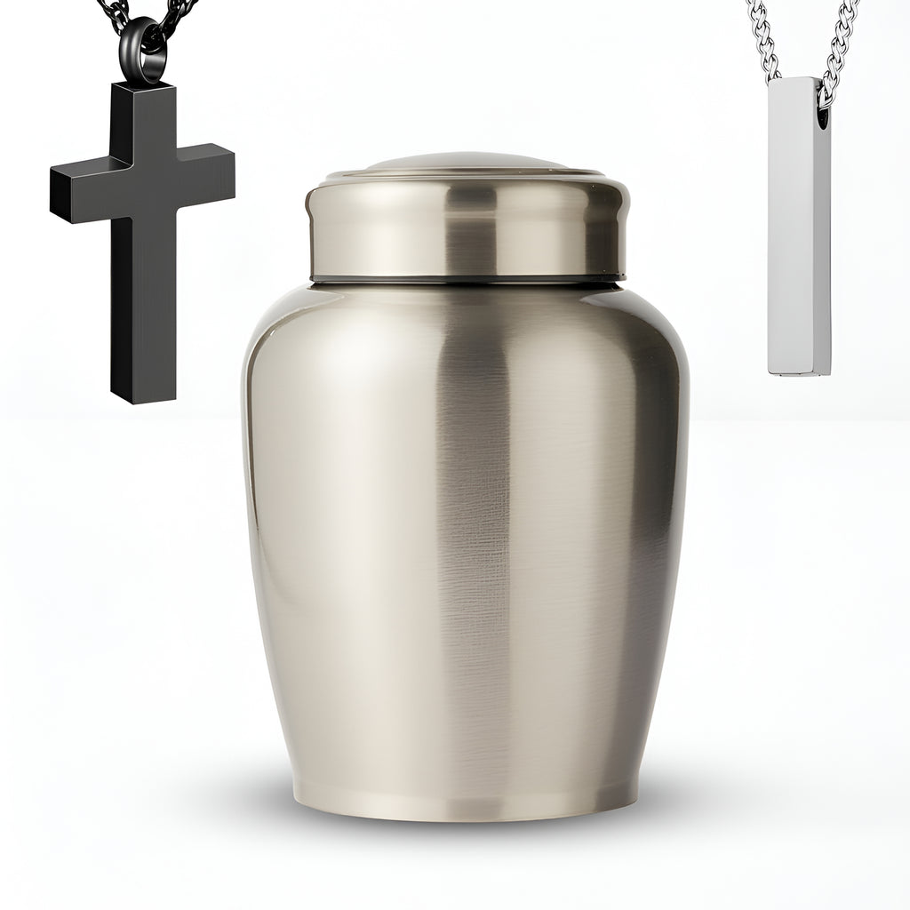 Stainless Steel Cremation Urn Set