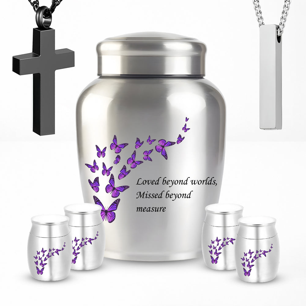 Stainless Steel Cremation Urn Set