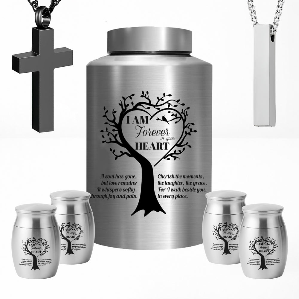 Stainless Steel Cremation Urn Set