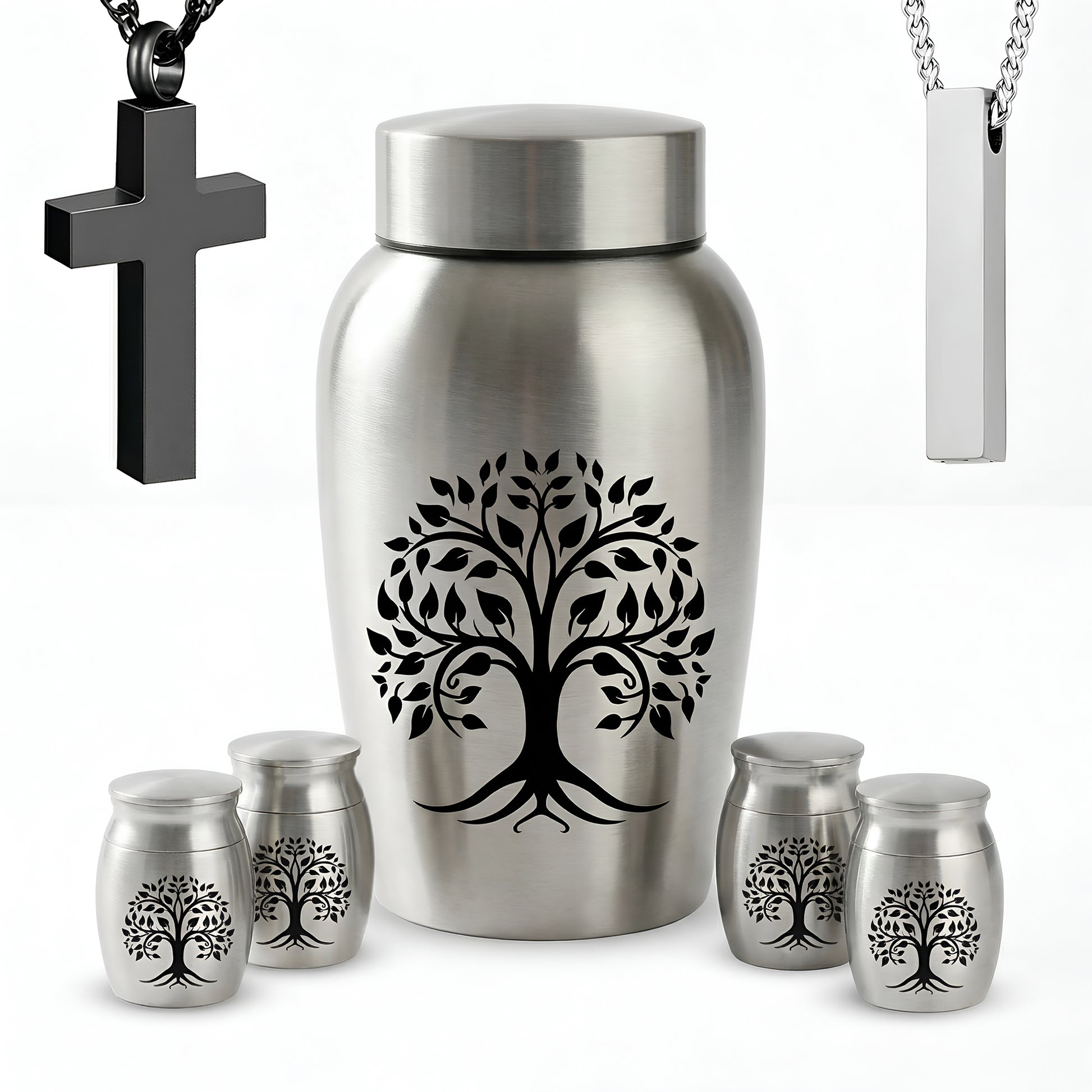 Stainless Steel Cremation Urn Set