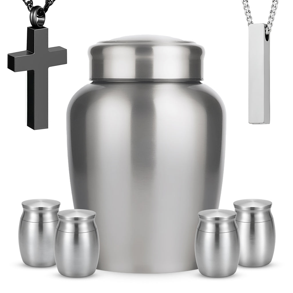 Stainless Steel Cremation Urn Set