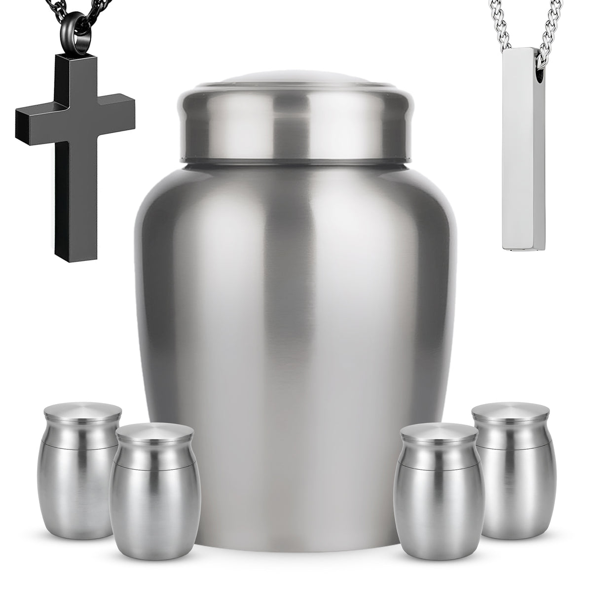 Stainless Steel Cremation Urn Set