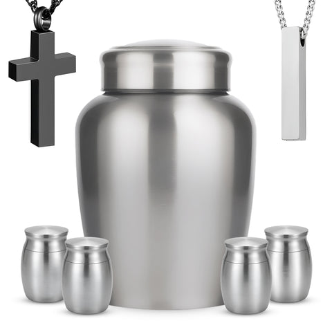 Stainless Steel Cremation Urn Set