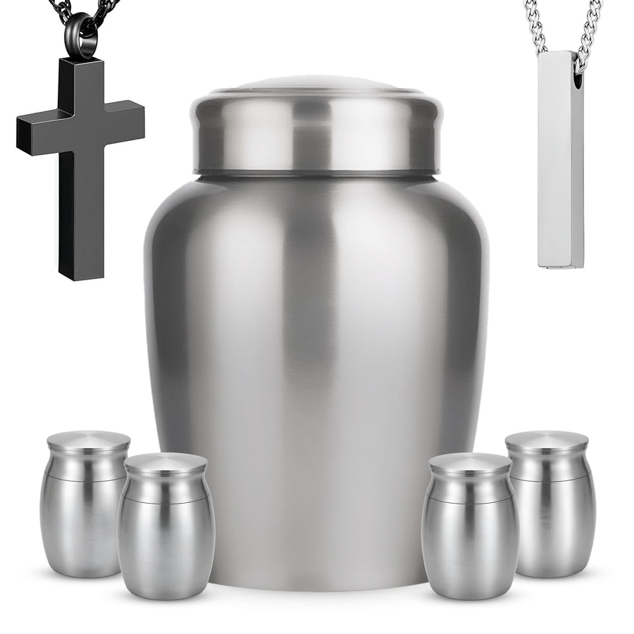 Stainless Steel Cremation Urn Set