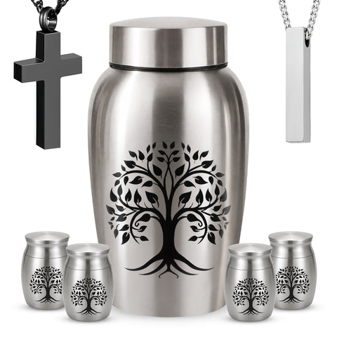 Stainless Steel Cremation Urn Set