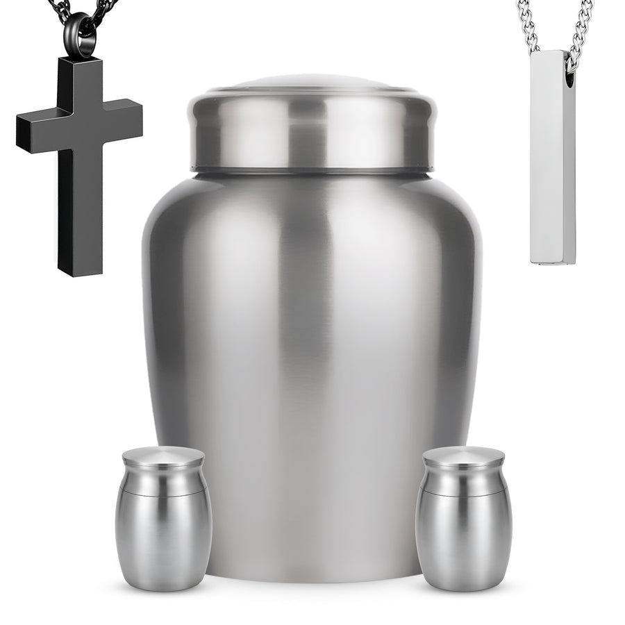 Stainless Steel Cremation Urn Set