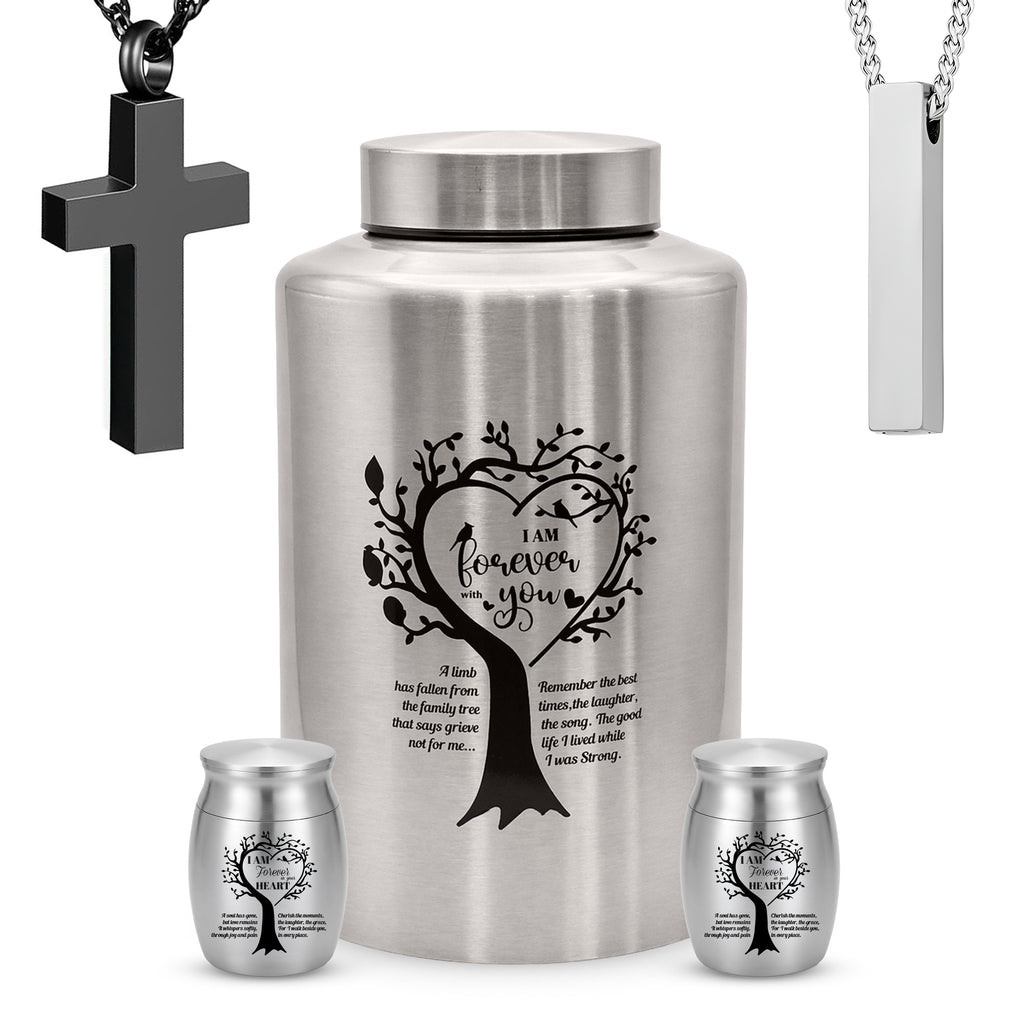 Stainless Steel Cremation Urn Set