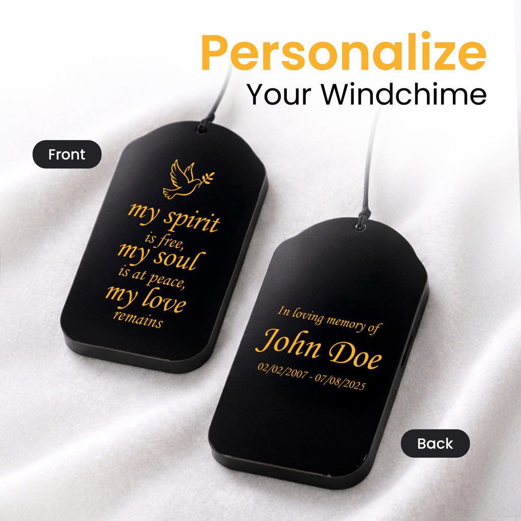 Black Memorial Wind Chime