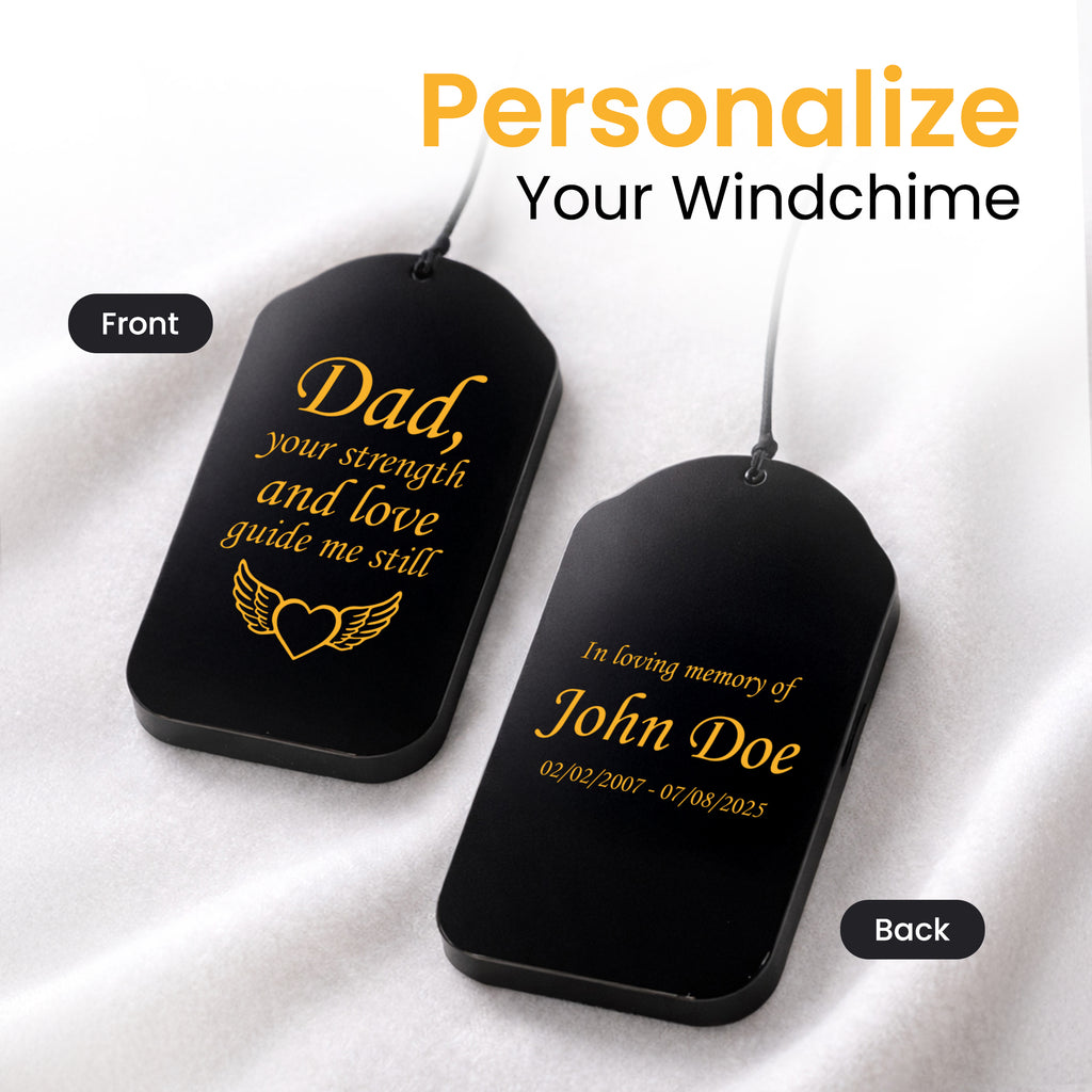 Black Memorial Wind Chime