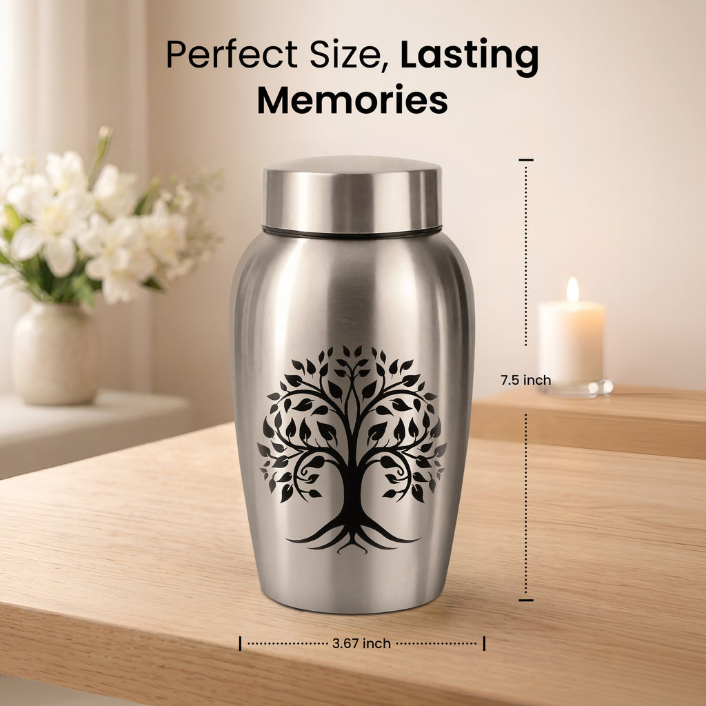 Stainless Steel Cremation Urn Set