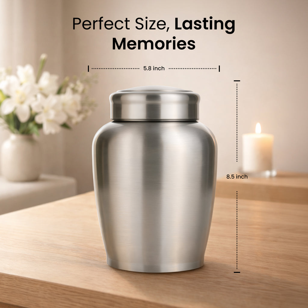 Stainless Steel Cremation Urn Set