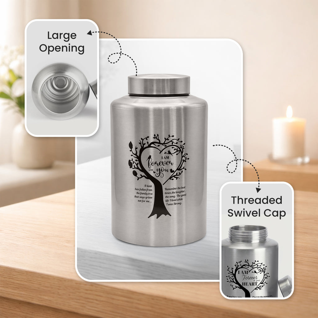 Stainless Steel Cremation Urn Set