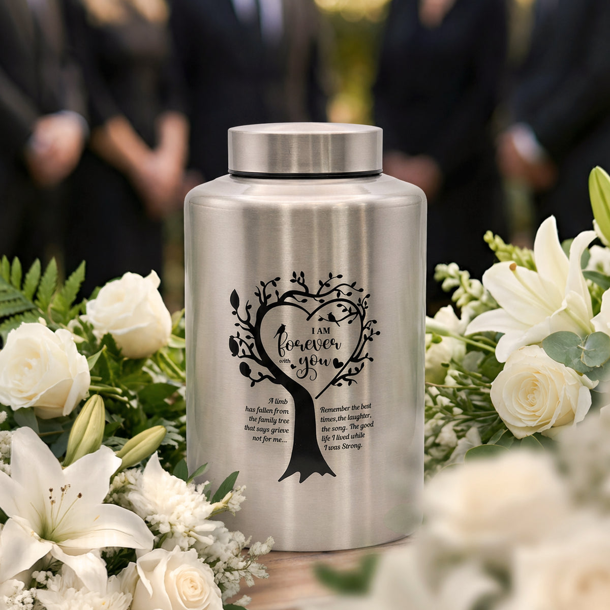 Stainless Steel Cremation Urn Set