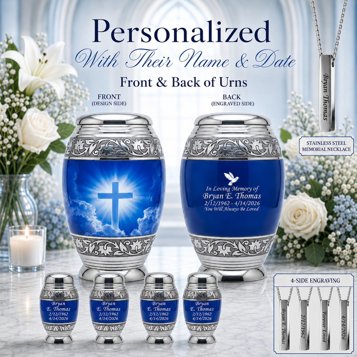 Cross Cremation Urn