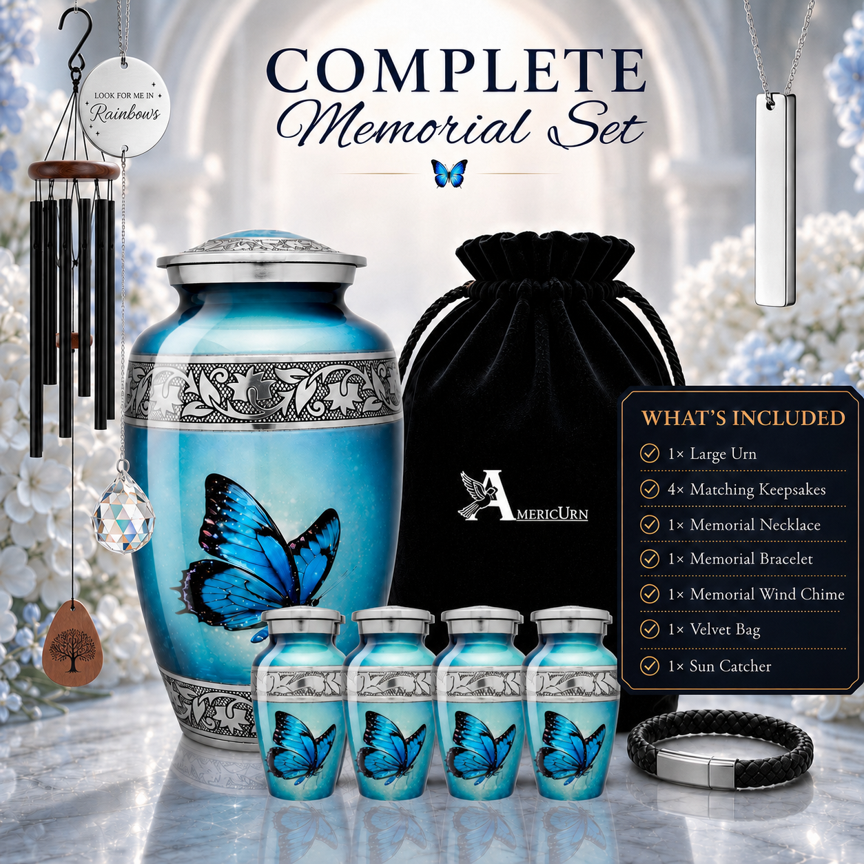 Butterfly Image Cremation Urn