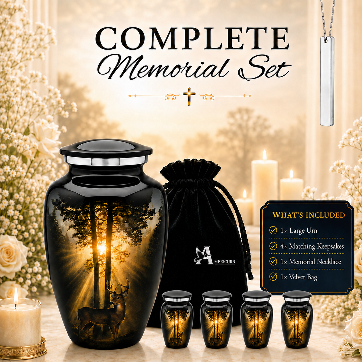 Deer Cremation Urn