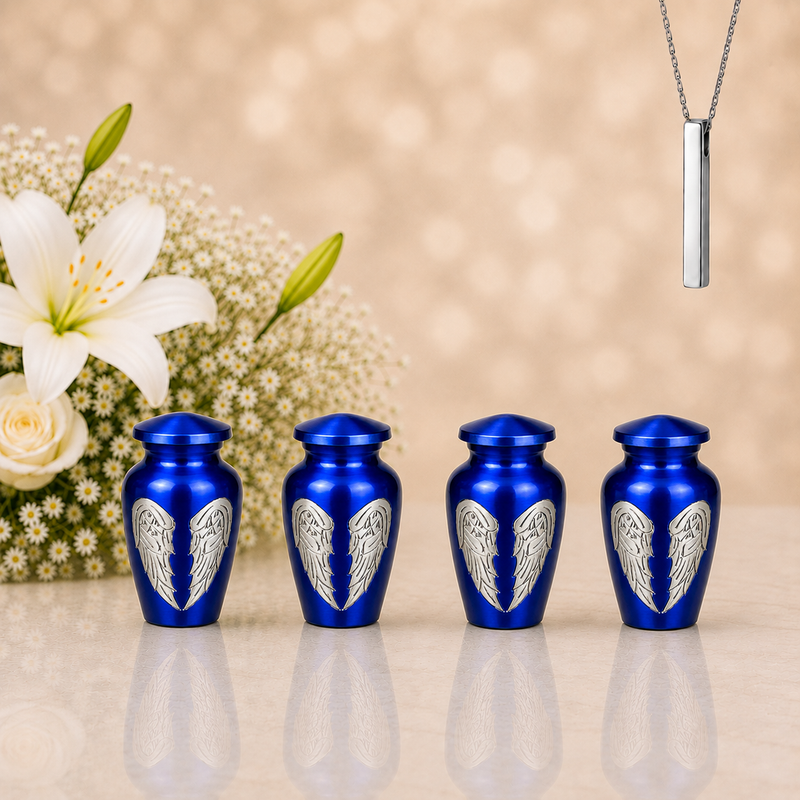 Small Keepsake Urns Set in the same design