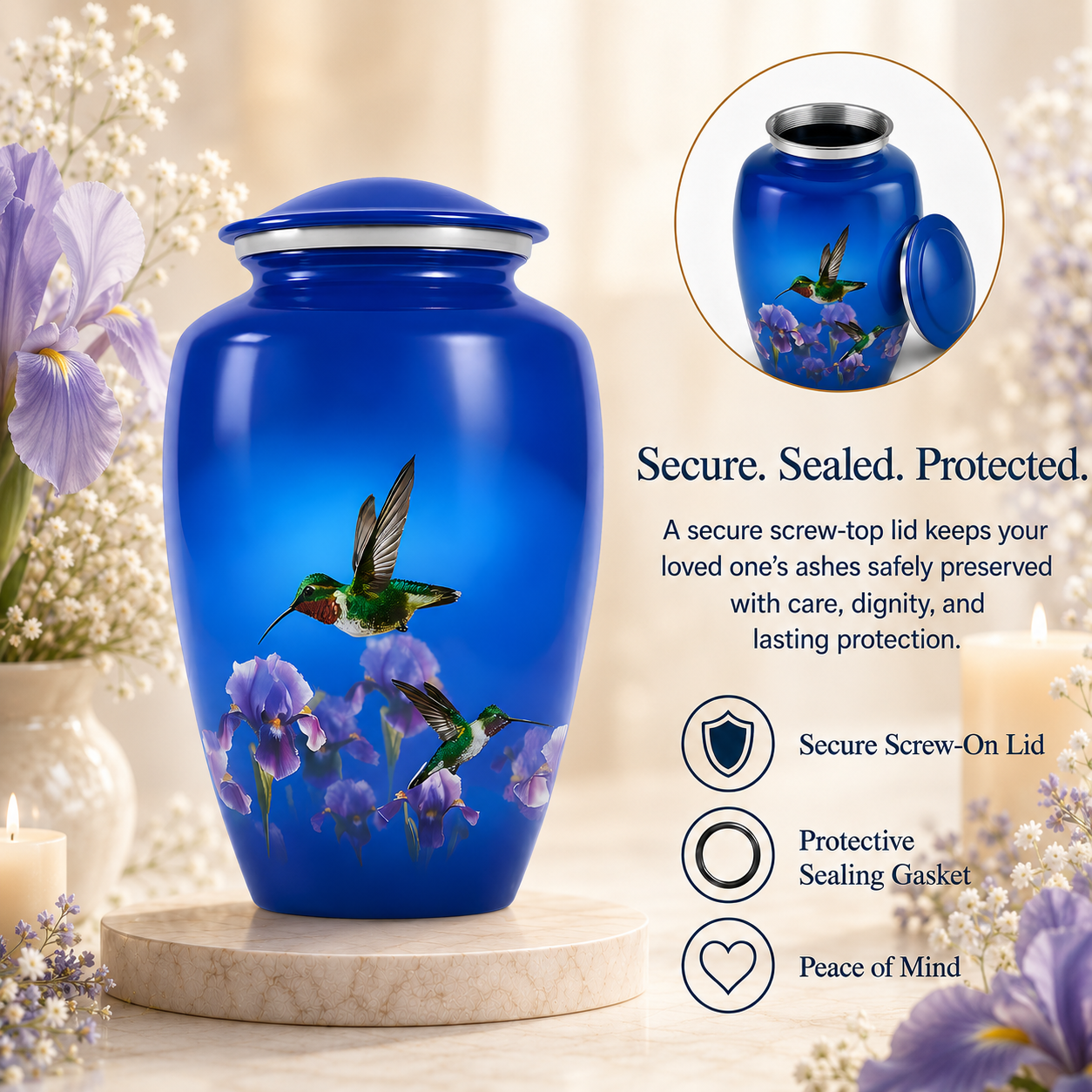 Hummingbird Cremation Urn