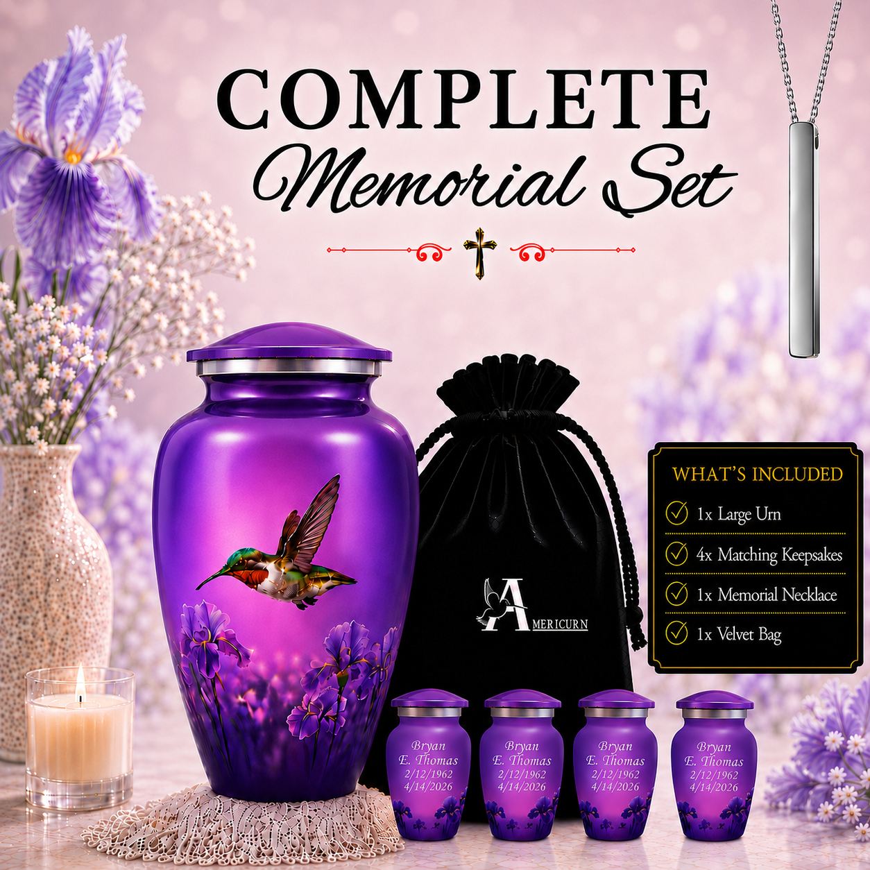 Hummingbird Cremation Urn