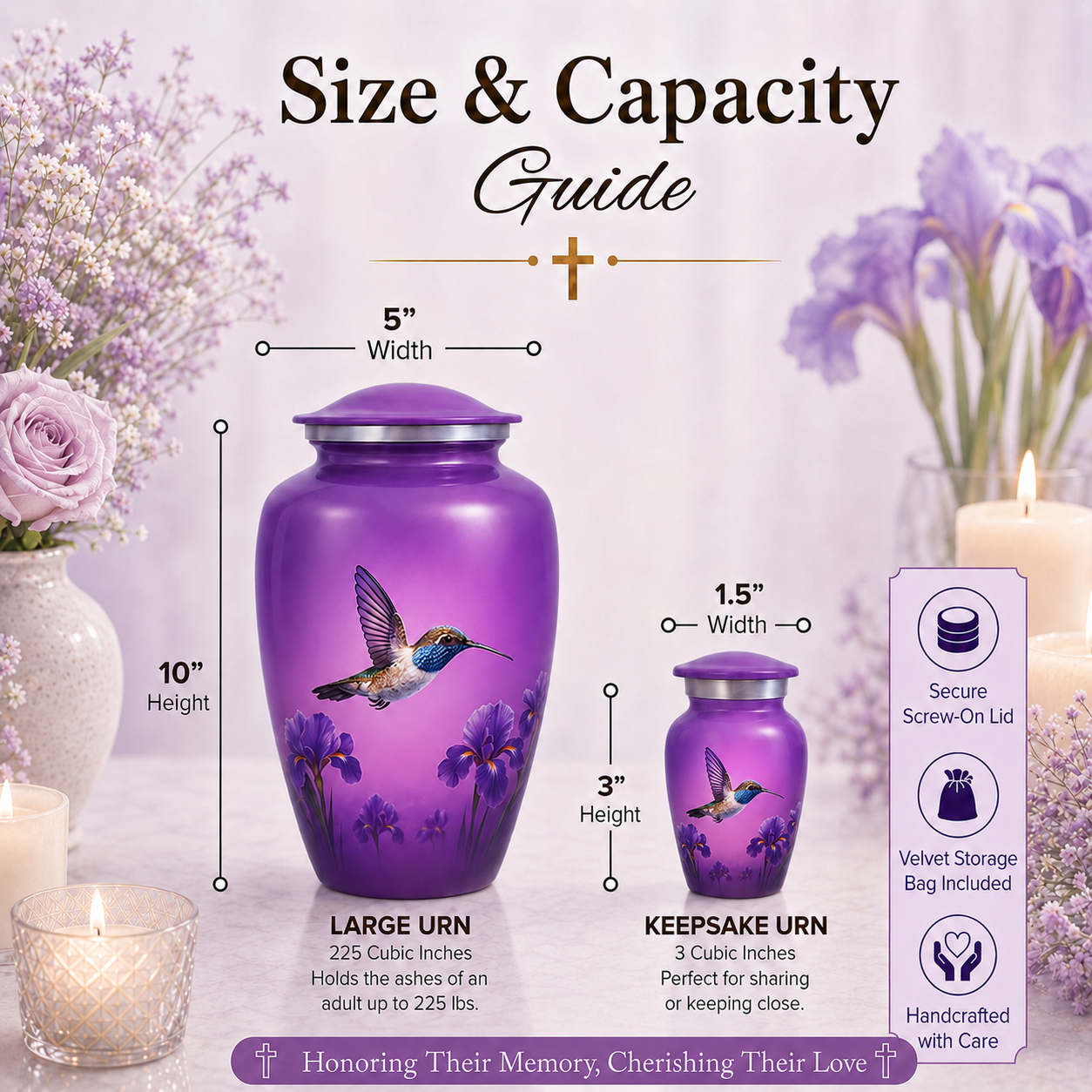 Hummingbird Cremation Urn