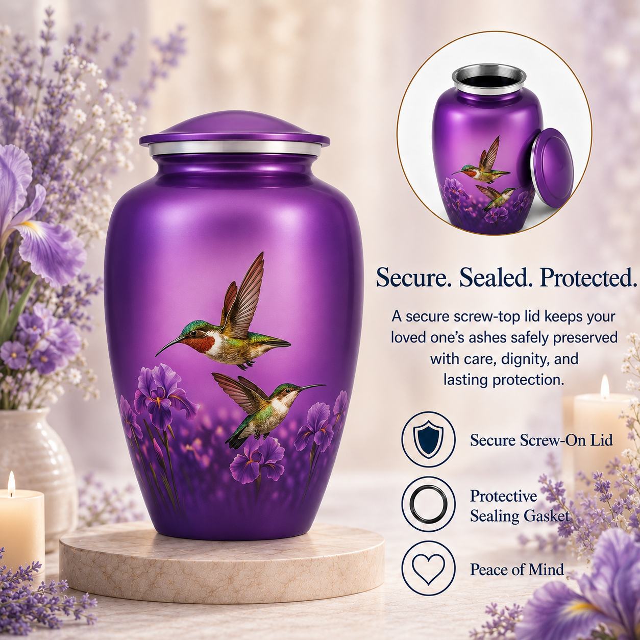 Hummingbird Cremation Urn