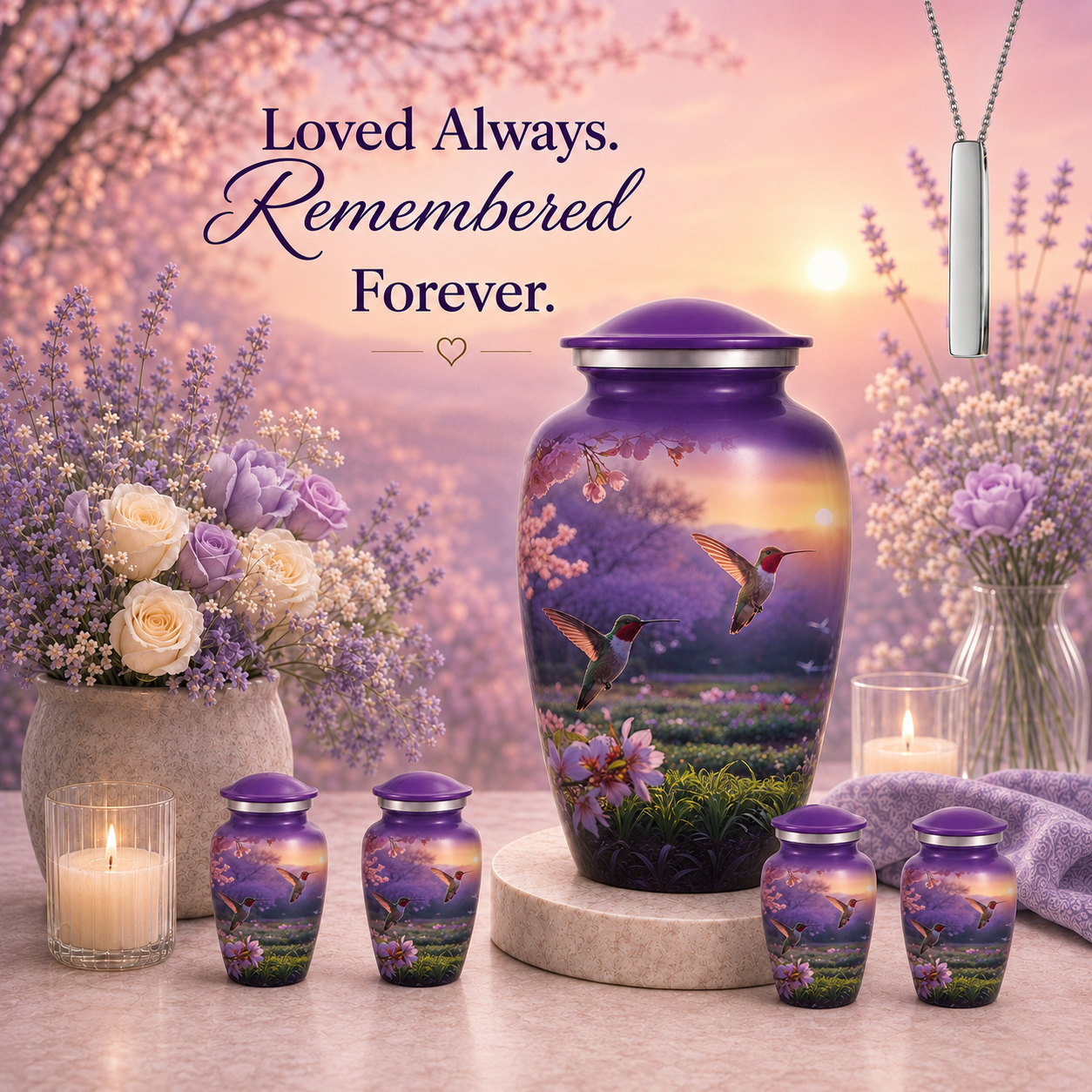 Hummingbird Cremation Urn