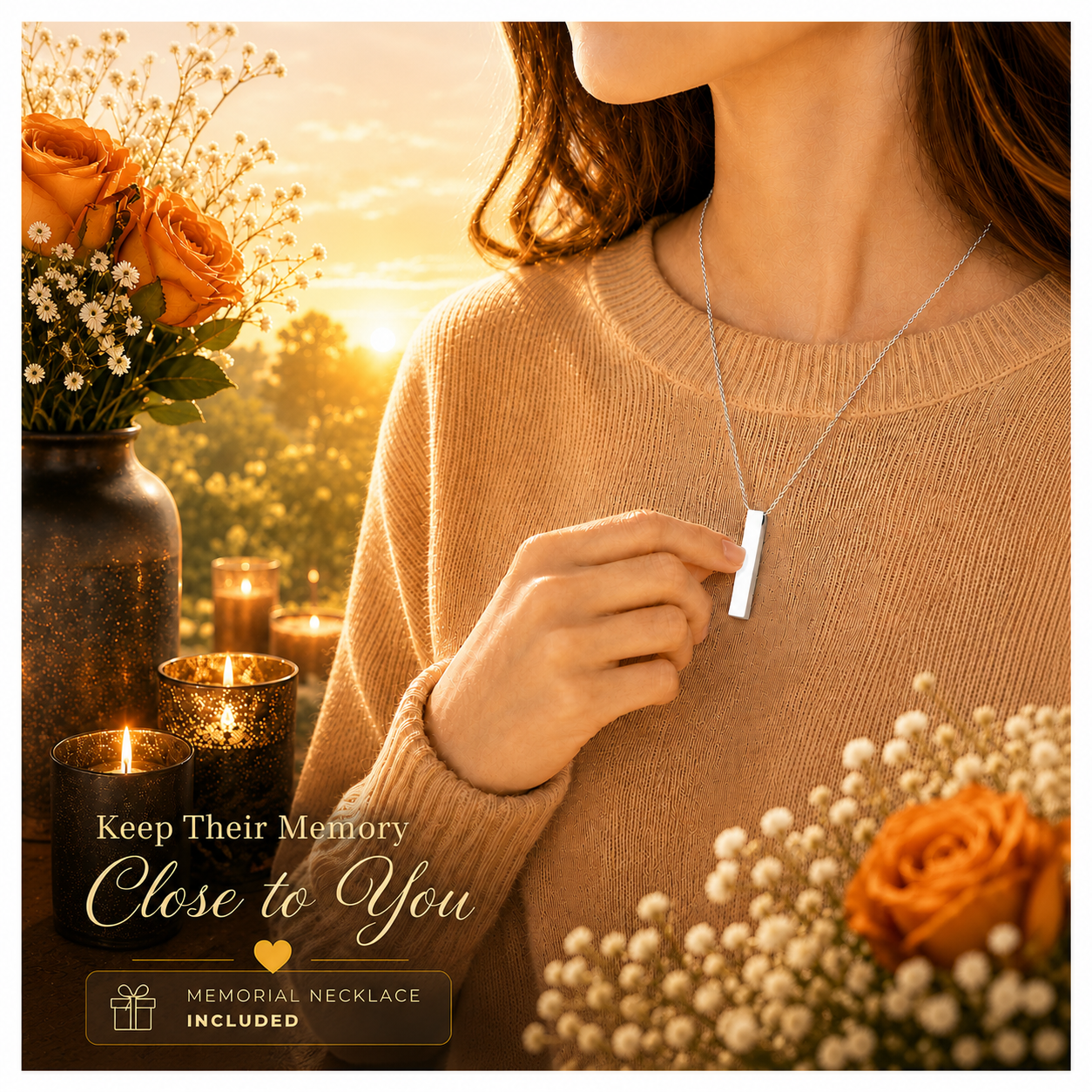 Sunset Quote Image Cremation Urn
