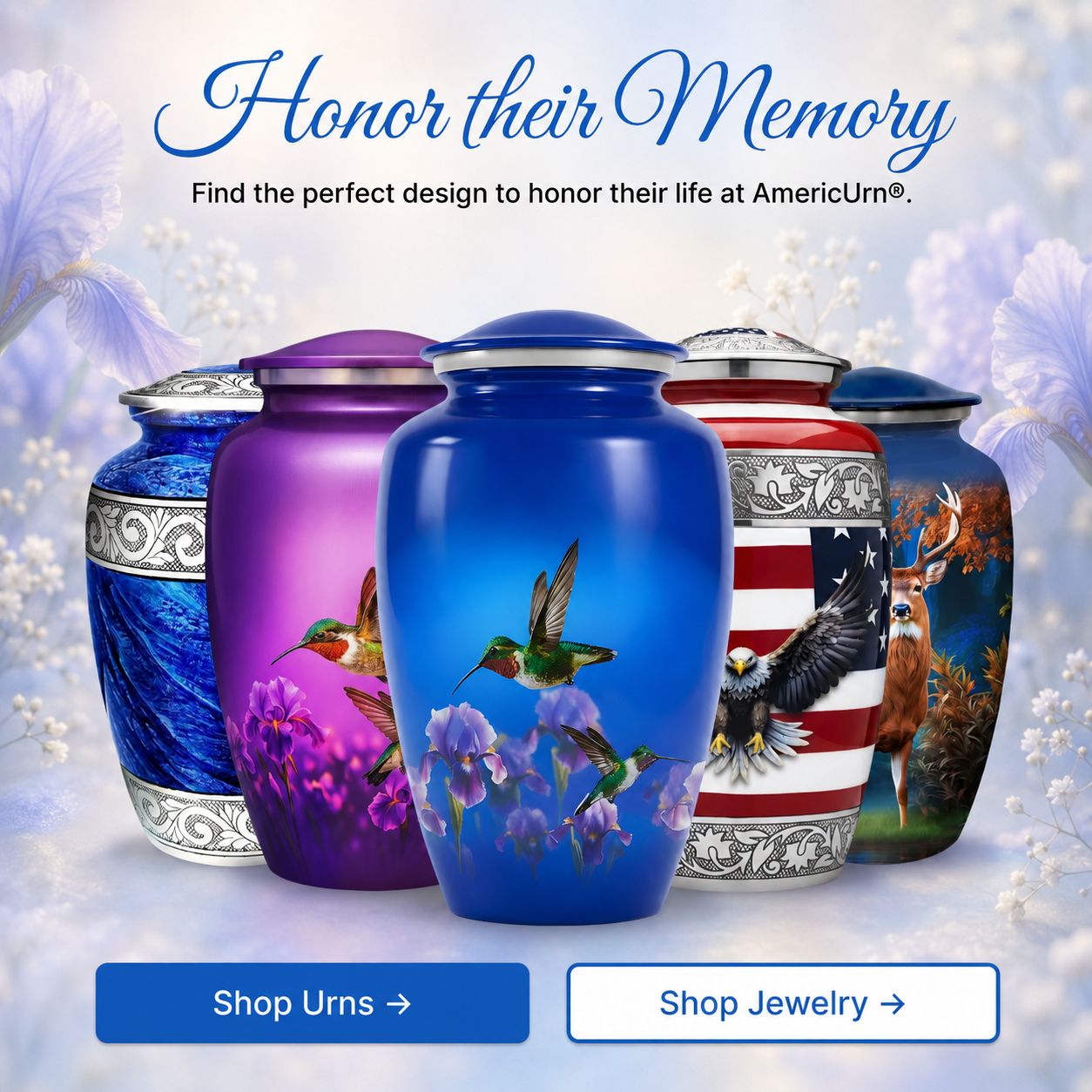 Hummingbird Cremation Urn