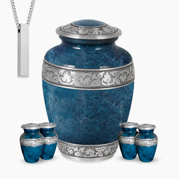 Blue Marble Urn
